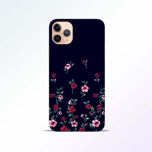 Black Flower iPhone 11 Pro Mobile Cases