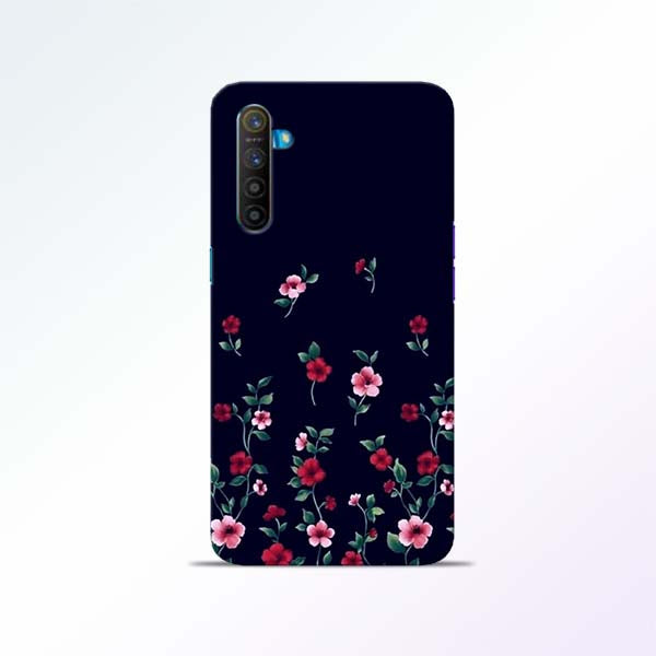 Black Flower Realme XT Mobile Cases
