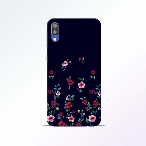 Black Flower Samsung Galaxy M10 Mobile Cases