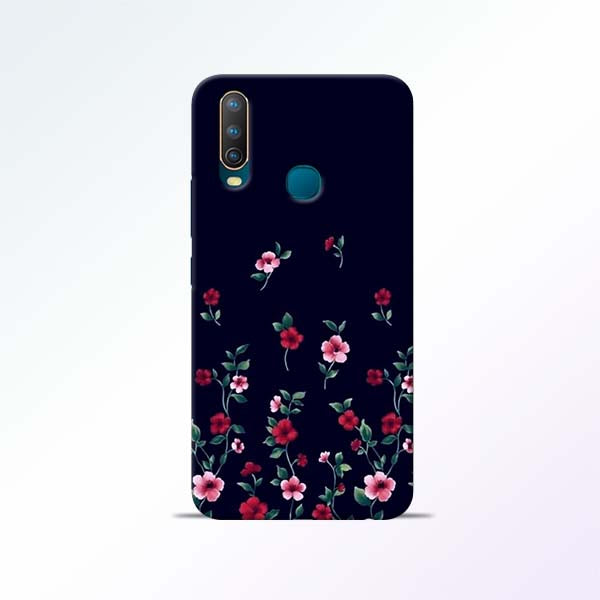 Black Flower Vivo U10 Mobile Cases