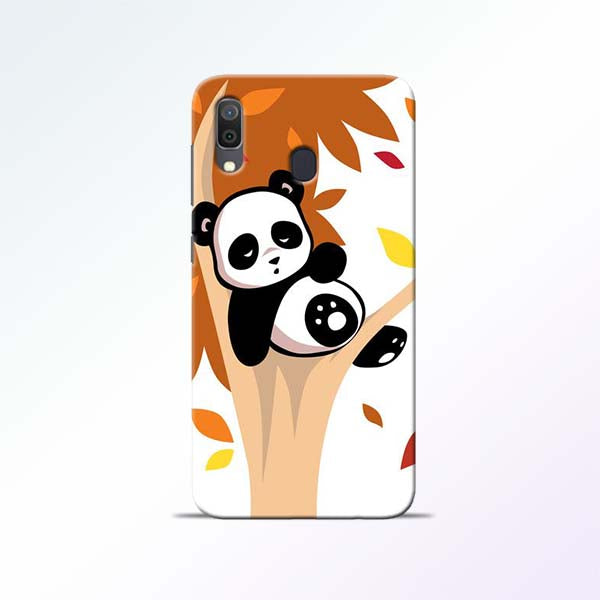 Black Panda Samsung Galaxy A30 Mobile Cases