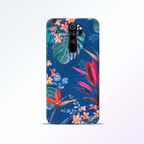 Blue Floral Redmi Note 8 Pro Mobile Cases