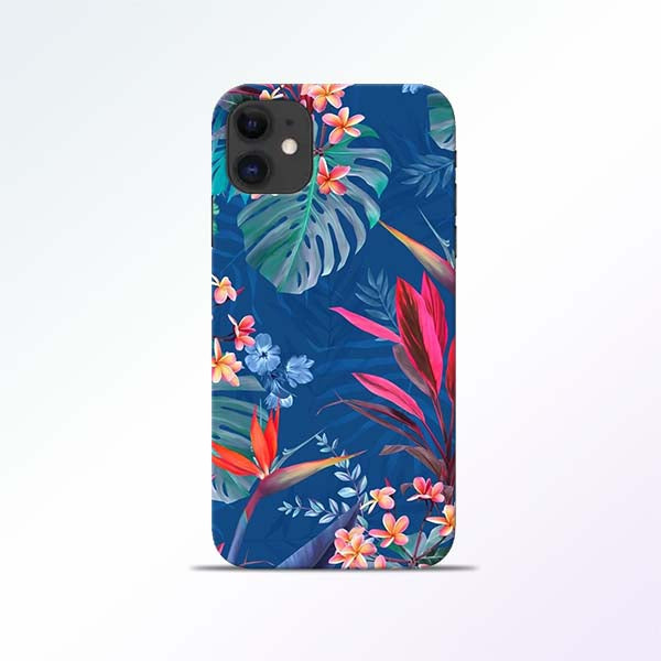 Blue Floral iPhone 11 Mobile Cases