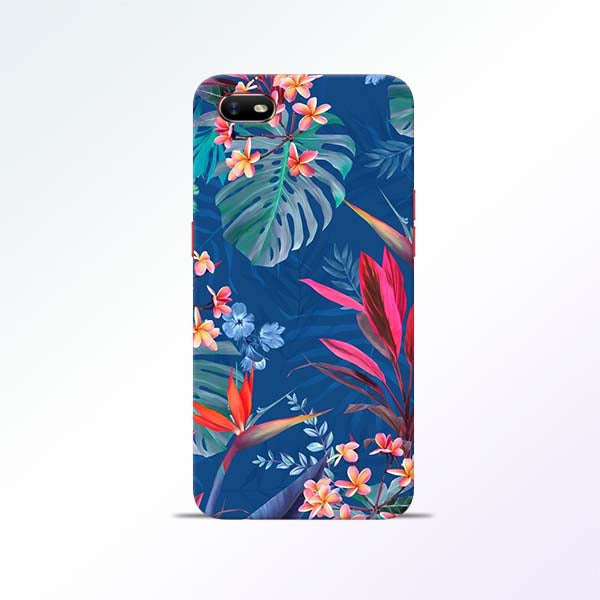 Blue Floral Oppo A1K Mobile Cases