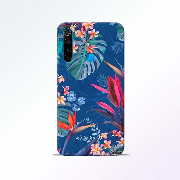 Blue Floral Redmi Note 8 Mobile Cases