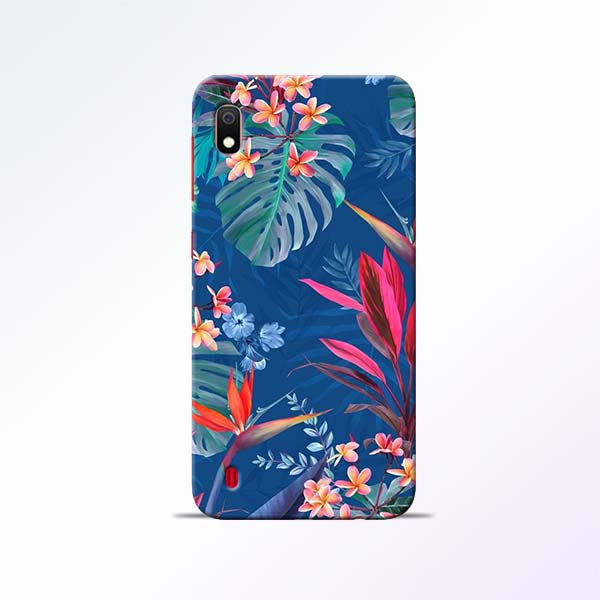 Blue Floral Samsung Galaxy A10 Mobile Cases