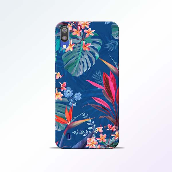 Blue Floral Samsung Galaxy M10 Mobile Cases