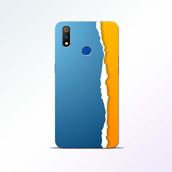 Blue Yellow Realme 3 Pro Mobile Cases