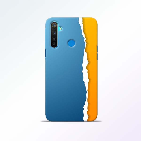 Blue Yellow Realme 5 Mobile Cases