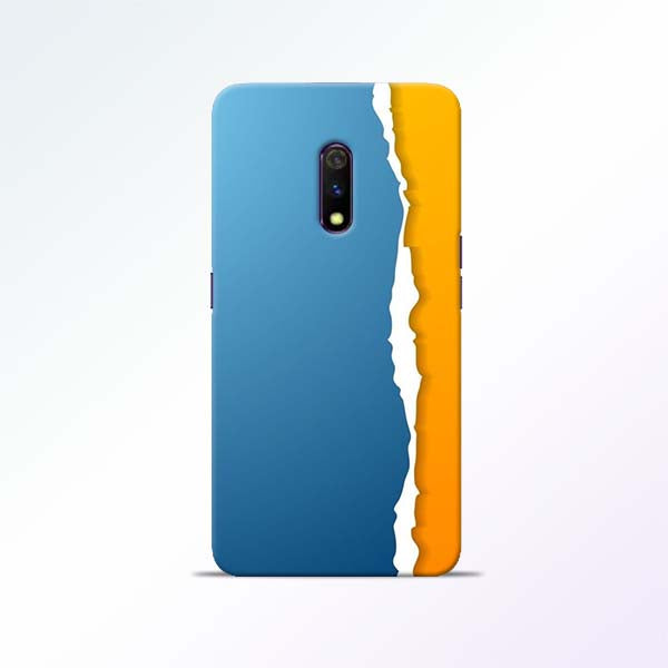 Blue Yellow Realme X Mobile Cases