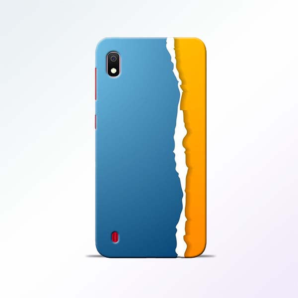 Blue Yellow Samsung Galaxy A10 Mobile Cases
