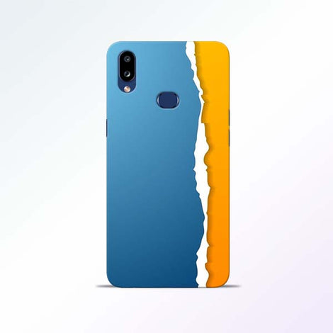 Blue Yellow Samsung Galaxy A10s Mobile Cases