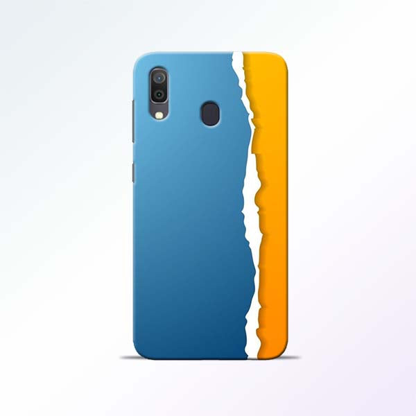 Blue Yellow Samsung Galaxy A30 Mobile Cases
