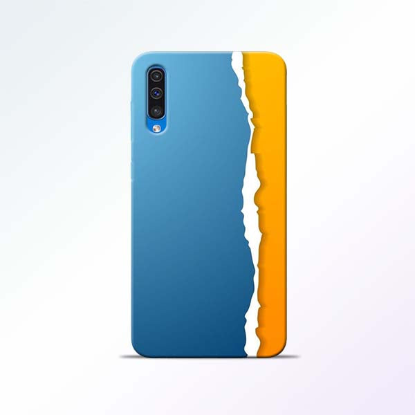 Blue Yellow Samsung Galaxy A50 Mobile Cases