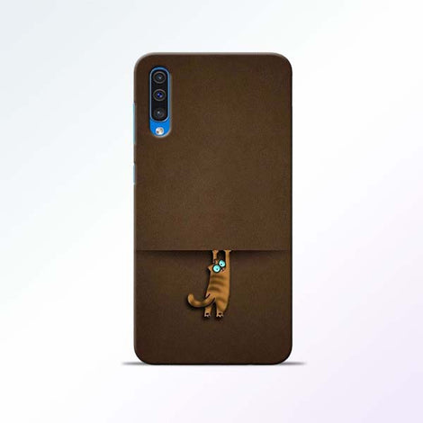 Cat Hang Samsung Galaxy A50 Mobile Cases