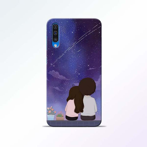 Couple Sit Samsung Galaxy A50 Mobile Cases