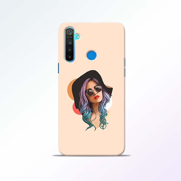 Girl Sketch Realme 5 Mobile Cases