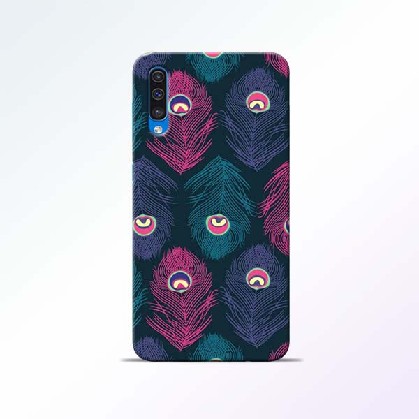Peacock Feather Samsung Galaxy A50 Mobile Cases