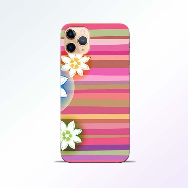 Pink Stripes iPhone 11 Pro Mobile Cases