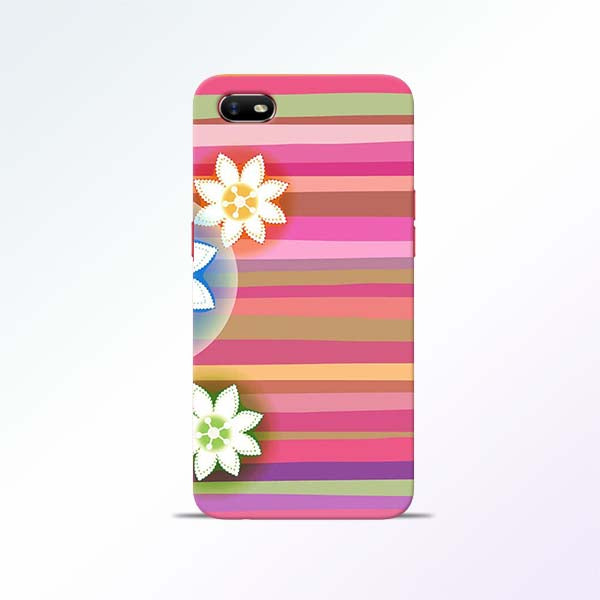 Pink Stripes Oppo A1K Mobile Cases