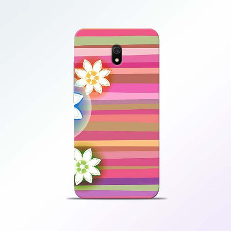 Pink Stripes Redmi 8A Mobile Cases