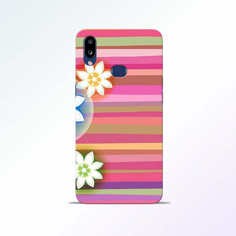 Pink Stripes Samsung Galaxy A10s Mobile Cases