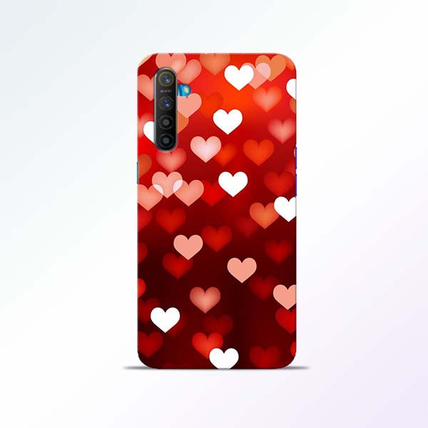 Red Heart Realme XT Mobile Cases