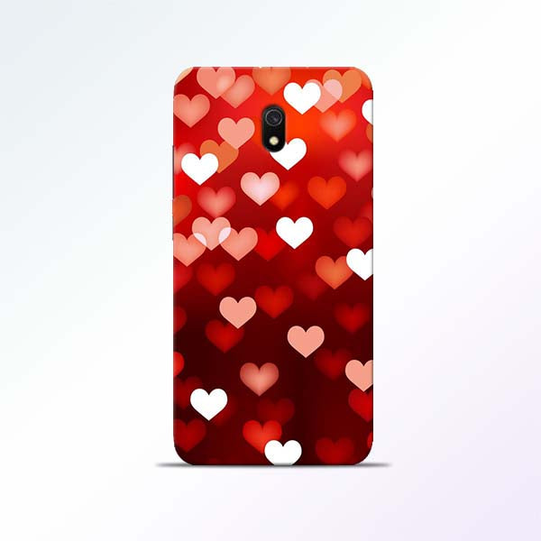 Red Heart Redmi 8A Mobile Cases