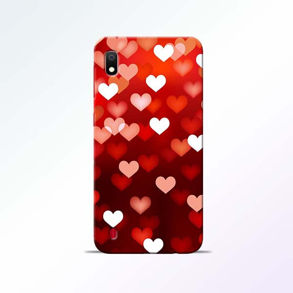 Red Heart Samsung Galaxy A10 Mobile Cases