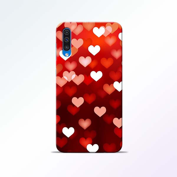Red Heart Samsung Galaxy A50 Mobile Cases