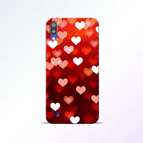 Red Heart Samsung Galaxy M10 Mobile Cases