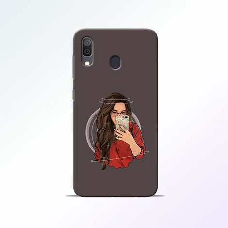 Selfie Girl Samsung Galaxy A30 Mobile Cases