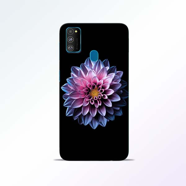White Flower Samsung Galaxy M30s Mobile Cases