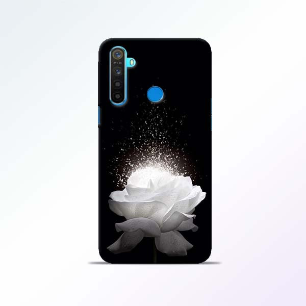 White Rose Realme 5 Mobile Cases