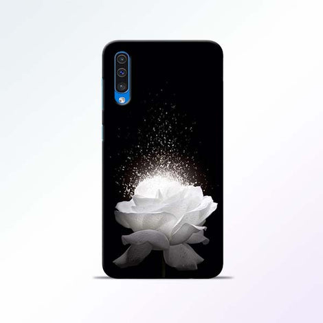 White Rose Samsung Galaxy A50 Mobile Cases